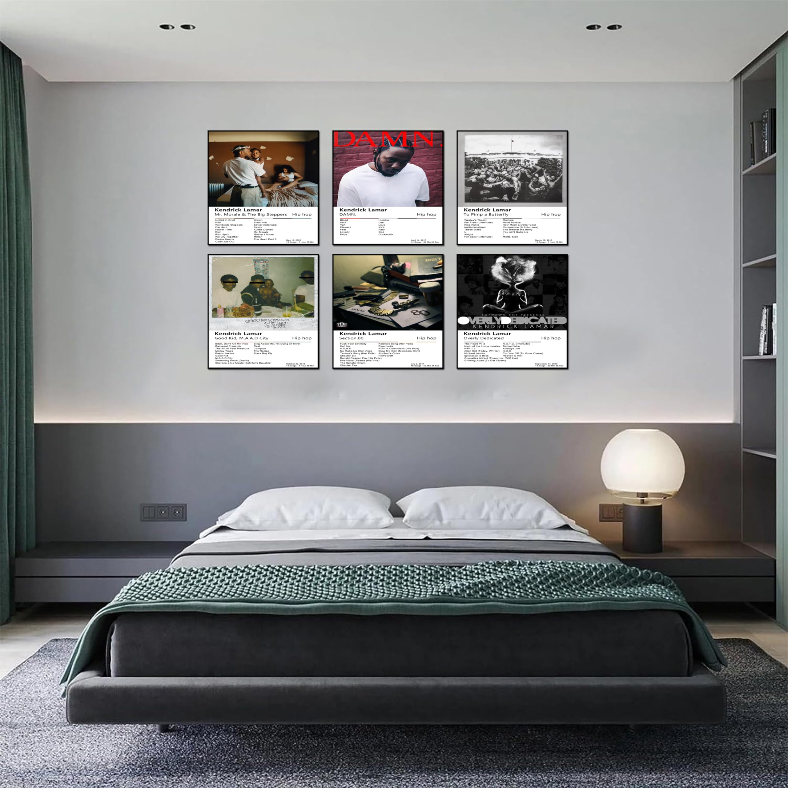 Amazon.com: gbax Rapper Music Album Kendrick Poster 6 Piece Set